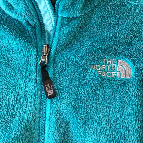 THE NORTH FACE Osito Silken Fleece Full-Zip Jacket Teal S MSRP $100 - Picture 4 of 7